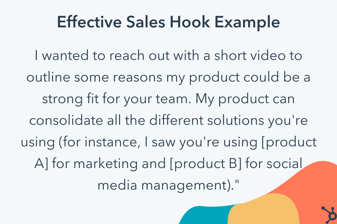 sales hook example video